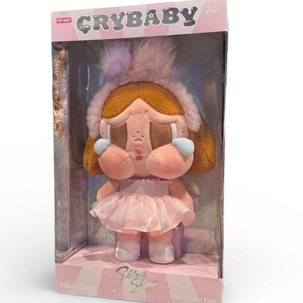 Pop Mart Crybaby Plush Doll - Pink